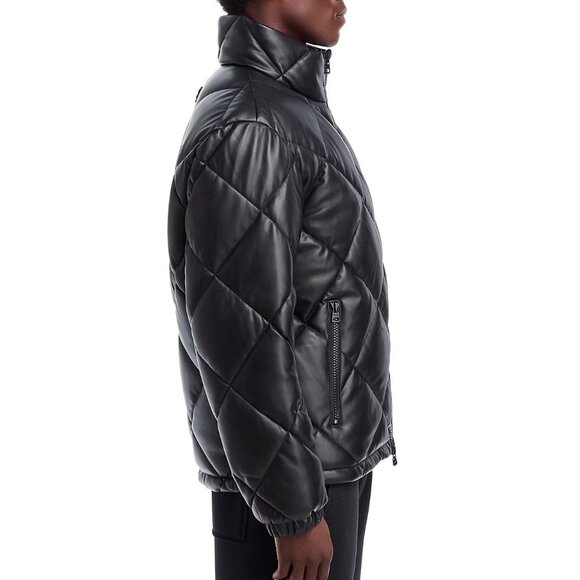 Hugo Boss Men's Long Sleeve HUGO Borin Zip Front Quilted Puffer Jacket Black XL - Picture 5 of 8